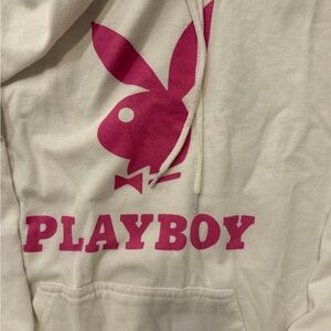 Playboy Hoodie with Pink Logo